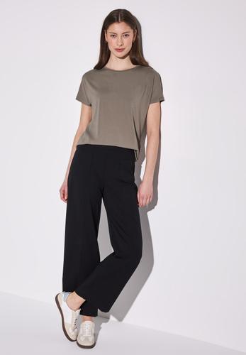 Shirt in Unifarbe 44 - Stone Brown