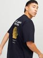 JORPAROS EASTER SKETCH TEE SS CREW N LN L Locker geschnitten - Black