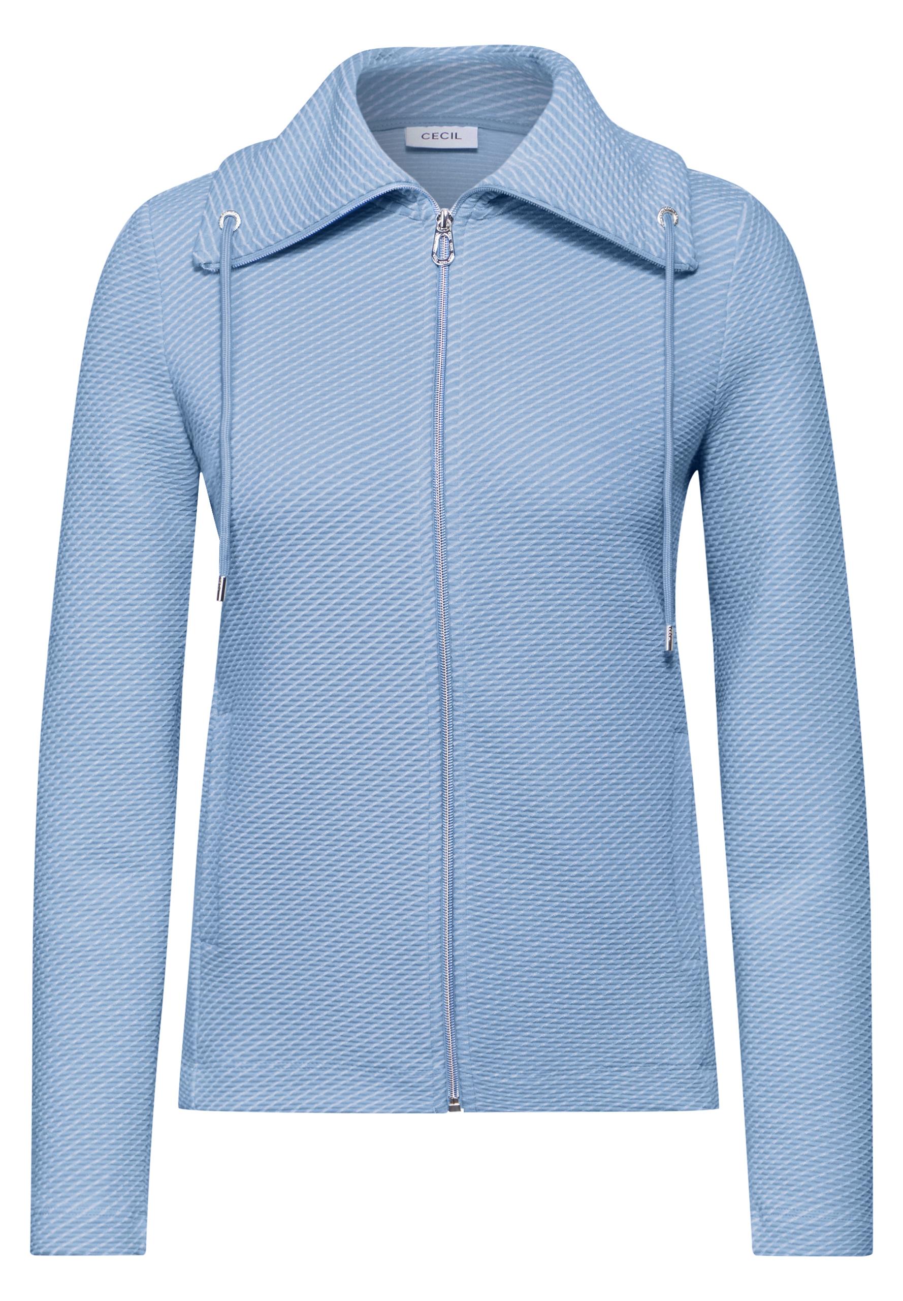 Two-Tone Ottoman Jacke XXL - Fresh Light Blue