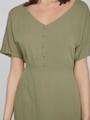 VIMOASHLY BUTTON S/S DRESS Grün 38