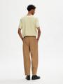 SLHBARREL MARK TWILL PANTS W S Barrel Fit - Ermine