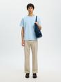 SLMSANDER SEERSUCKER SS O-NECK TEE S Normal geschnitten - Skyway