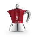 Bialetti Espressokocher Moka Induktion mit Bi-Layer-Kessel 4 Tassen - Rot