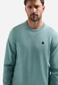 Pullover Crewneck 2 Coloured Melange XXXL Regular Fit - Arctic Blue