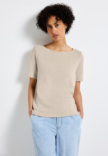 Strick-Look T-Shirt 36 - Moonstone Sand