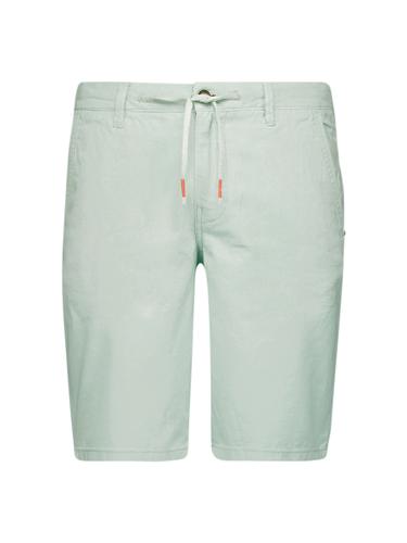 Short With Linen Garment Dyed Grün XL