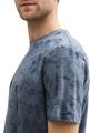 T-Shirt mit Allover-Print XL Regular Fit - Navy Blue Number Design