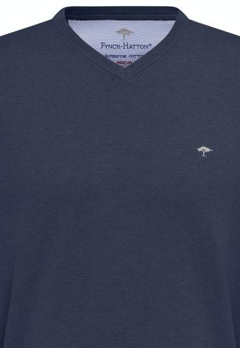 V-Neck Blau S