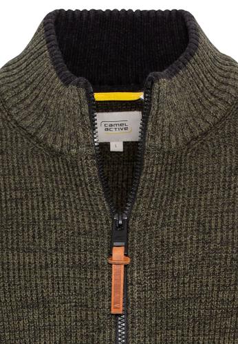 Strickjacke aus einem soften Baumwollmix Grün XXL