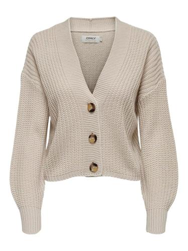 ONLCAROL NICE L/S CARDIGAN KNT NOOS XL Normal geschnitten - Pumice Stone