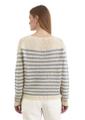Gestreifter Pullover loose Mehrfarbig S