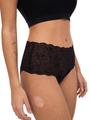 SOFTSTRETCH Taillenslip mit Spitze TU - Schwarz