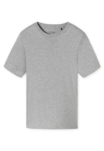 T-Shirt Rundhals Grau 48