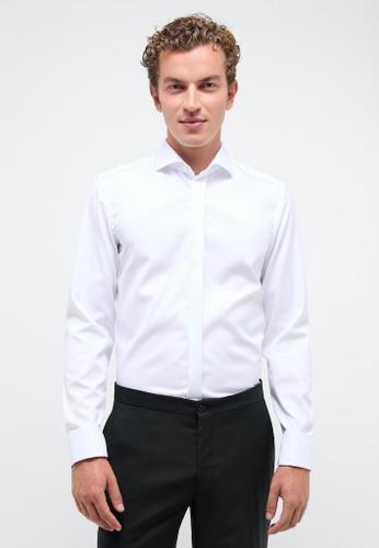 Cover Shirt Twill super langer Arm (72 cm) Weiß 44/Langarm - 67cm