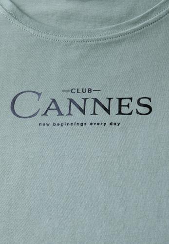 Shirt mit Folien-Wording 36 - Arona Blue