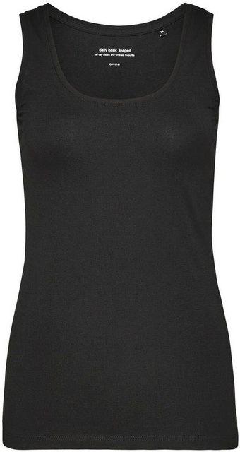 OPUS Trägertop »Imilia« in schöner Basic-Form - Schwarz / 42