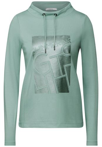 Shirt mit Print L - Glaced Salvia Green