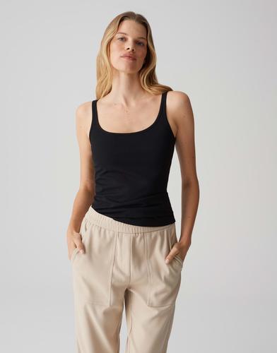 OPUS Tanktop »Ina« mit schmalen Trägern - Schwarz / 38