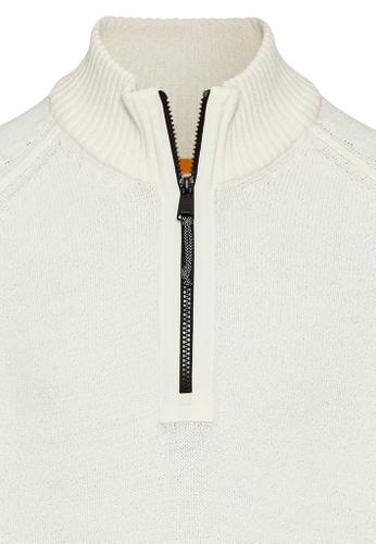 Troyer Pullover aus einem Baumwollmix Beige XL