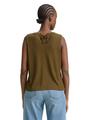 Loose Fit Top mit Waffelstruktur XL Loose Fit - Golden Olive Green