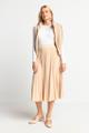 midi plissee skirt Beige 34