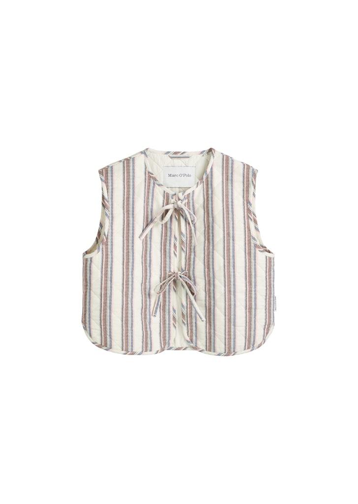 Gestreifte Weste regular M Regular Fit - Offwhite_multi_01