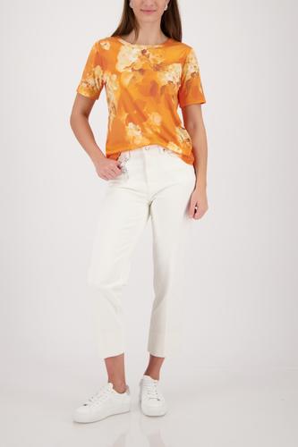 T-Shirt mit Blumen-Muster 42 - Aperitif Gemustert