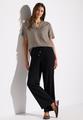 Bluse in Unifarbe 36 - Vintage Stone