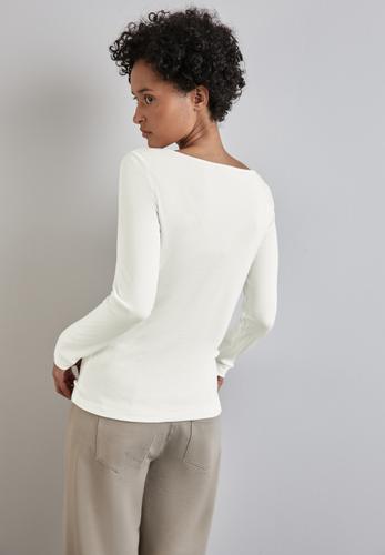 Shirt mit U-Boot-Ausschnitt 40 - Off White