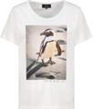T-Shirt mit Pinguin Print 38 - Off-white