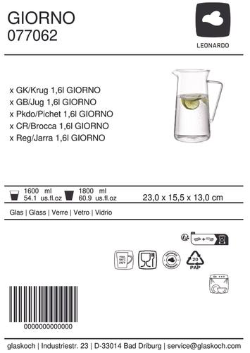 GK/Krug 1,6l GIORNO