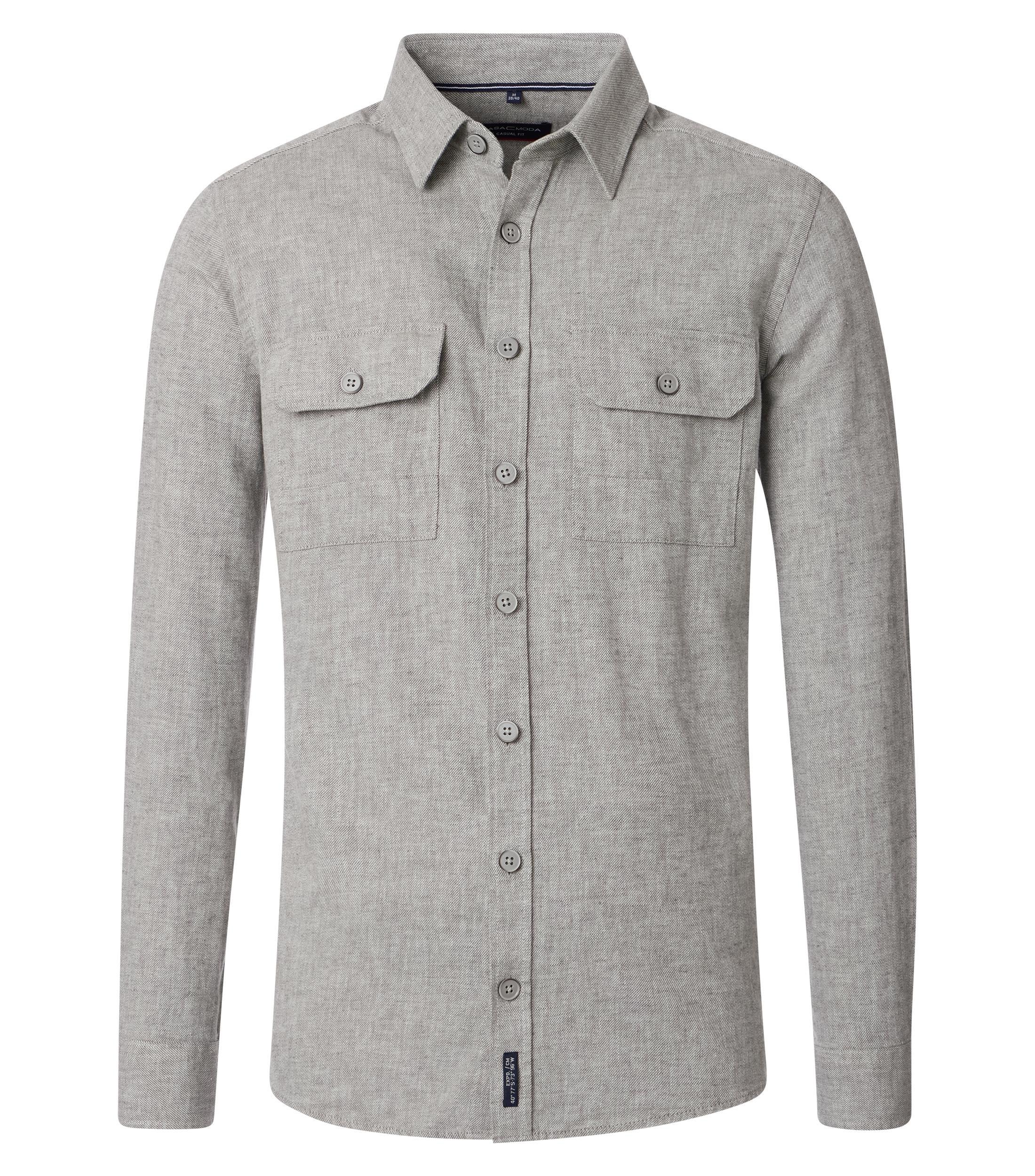 Hemdjacke XXL Casual Fit Short - Grün