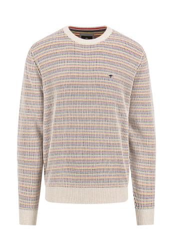 O-Neck, Multicolour, Fisherman Weiß L