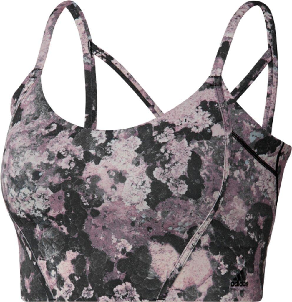ADIDAS Damen BH YO LS LL AOP S in Grau