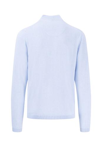 Troyer Zip, small structure Blau M