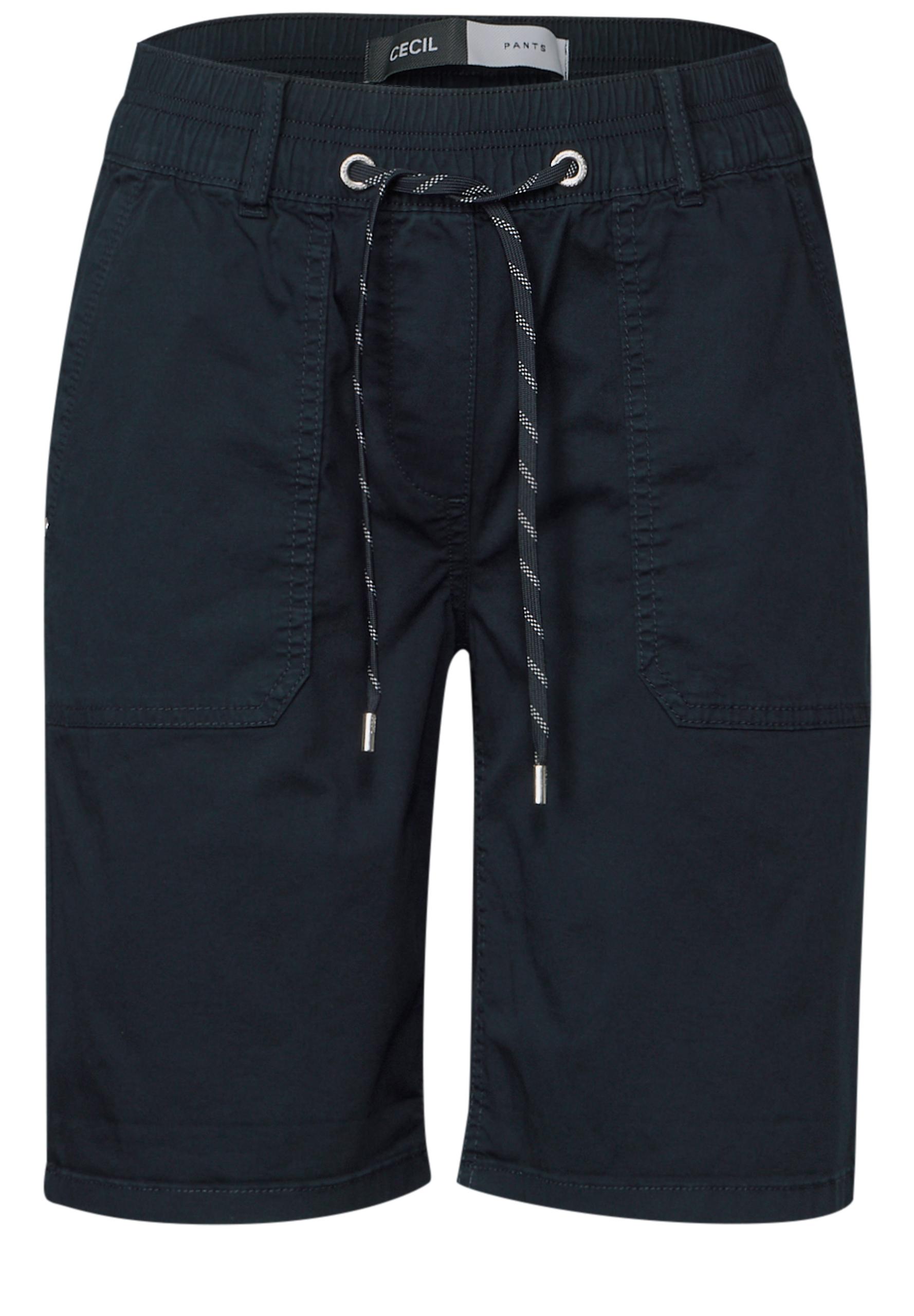 Twill Shorts im Washed-Look L - Universal Blue