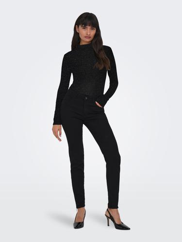 ONLCLARA L/S ROLLNECK JRS Schwarz M