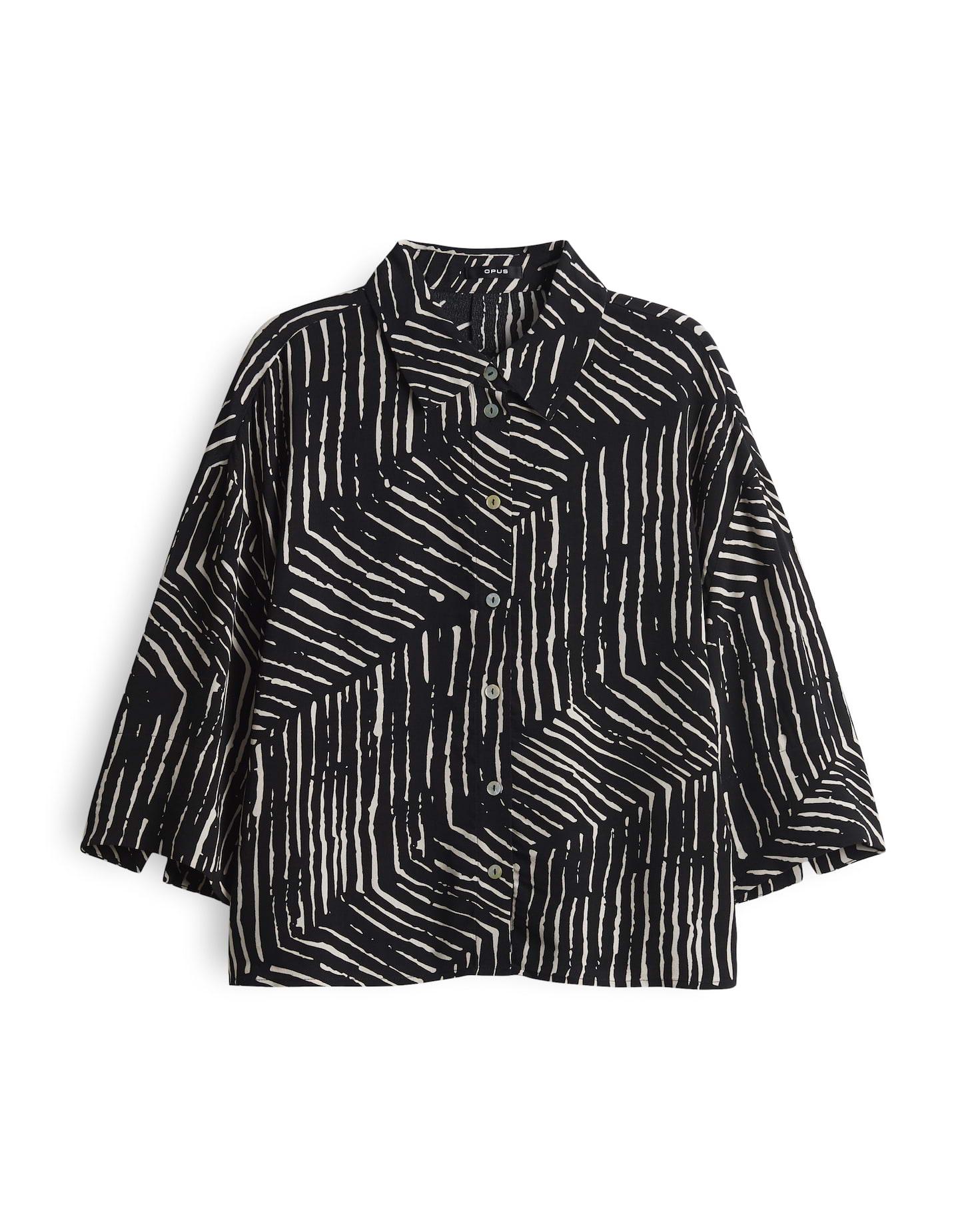 Hemdbluse "Fiana" - Schwarz / 36