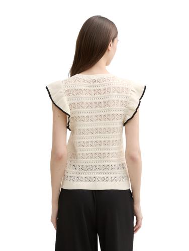 Pullunder mit Volants XL Regular Fit - Off White