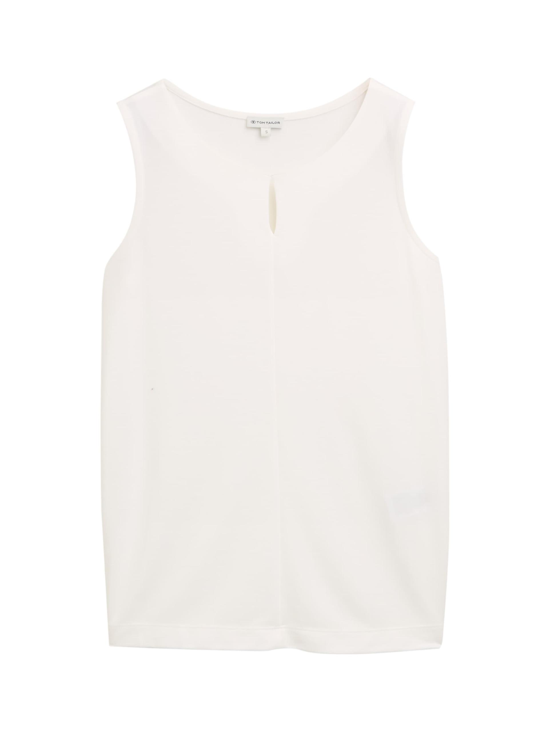 Top mit Cut-Out-Detail M Regular Fit - Whisper White