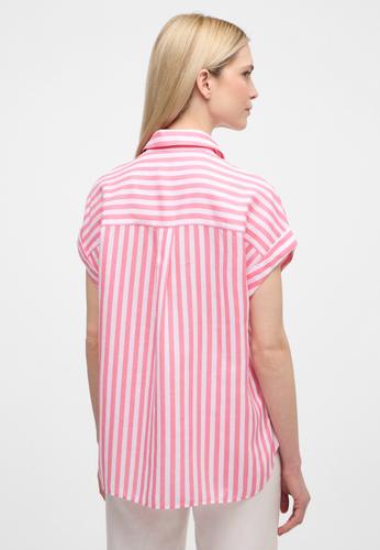Bluse Leinen Kurzarm 36/Kurzarm LOOSE FIT - Pink