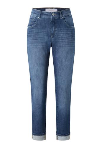 DARLEEN CROP TU Blau 36/30