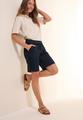 Twill Shorts im Washed-Look L - Universal Blue