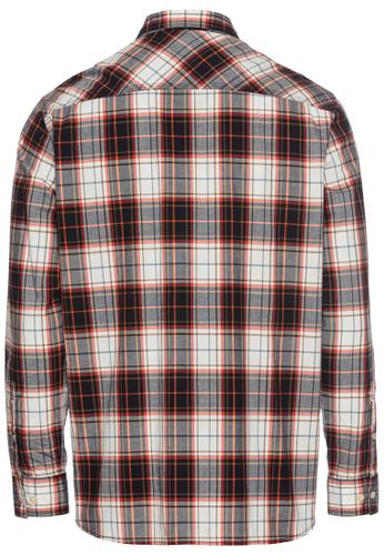 Langarm Hemd im Karomuster aus reiner Baumwolle XXL Regular Fit - Brick Red