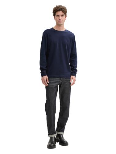 Langarmshirt aus Baumwolle XL Regular Fit - Sky Captain Blue