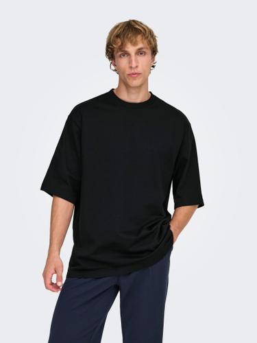 ONSMILLENIUM OVZ SS TEE NOOS S Locker geschnitten - Black