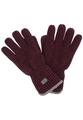 Gefütterte Strickhandschuhe L Regular Fit - Merlot
