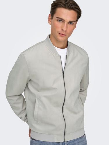 ONSLUCAS FAKE SUEDE BOMBER OTW NOOS L - Vapor Blue