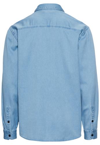 Hemd aus reiner Baumwolle 3XL Regular Fit - Smoke Blue