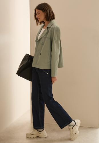 Kurze Trenchcoat L - Smooth Khaki